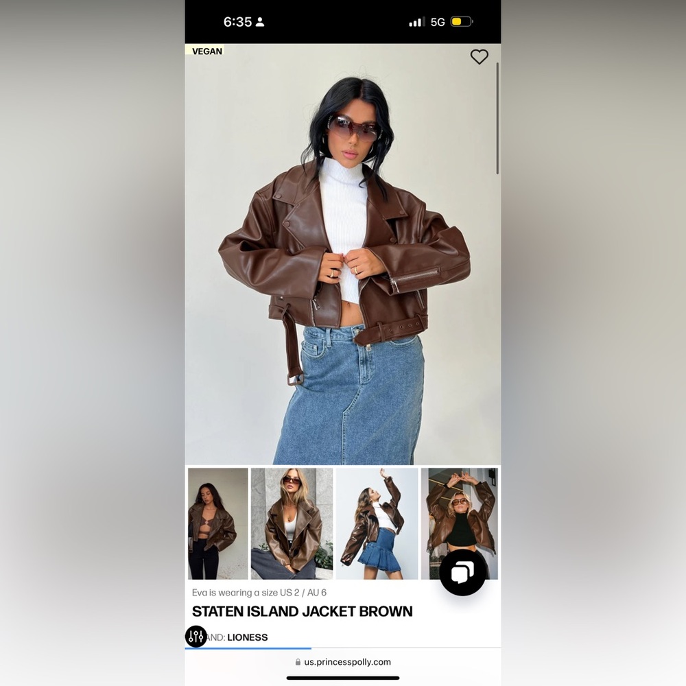 LIONESS Staten Island Jacket Brown